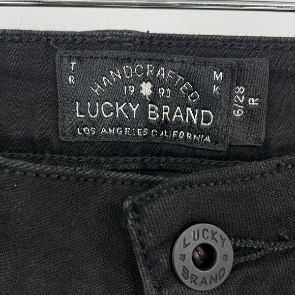 Lucky‎ Brand Women's 6/28R Dark Wash Shasha Boot Denim Jeans Black. - Picture 5 of 9